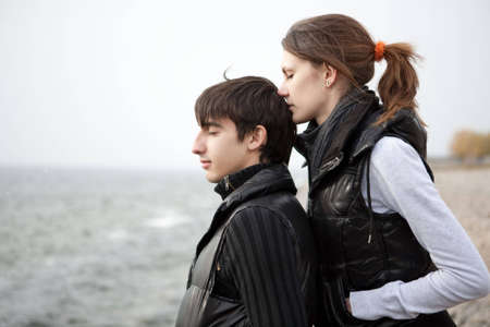 Young couple in loveの写真素材