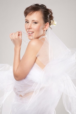 Beautiful young woman posingの写真素材