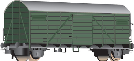 Fully vectorized wagonのイラスト素材