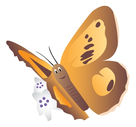 Cartoon butterflyのイラスト素材