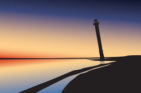 Lighthouse Silhouetteのイラスト素材