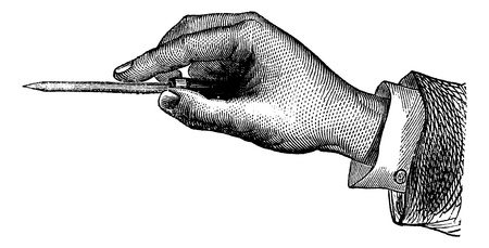 Puncture of an abscess with the trocar, vintage engraved illustration. Magasin Pittoresque 1875.のイラスト素材