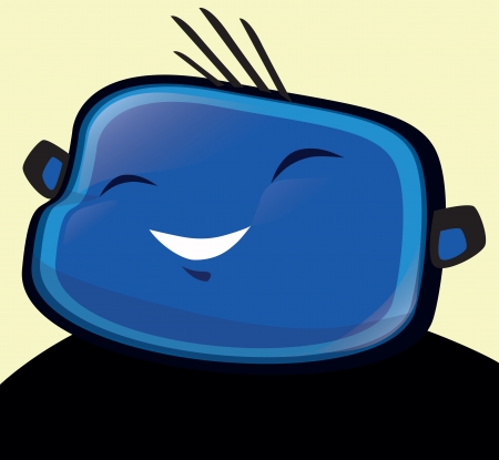 Happy boy blue, vector illustrationのイラスト素材