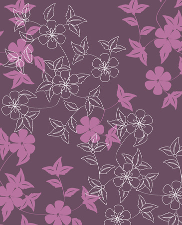 Abstract flowers backgroundのイラスト素材