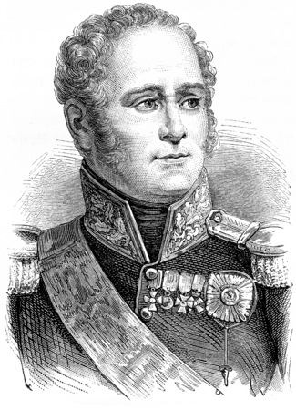 Alexander I, vintage engraved illustration. History of France â 1885.の写真素材