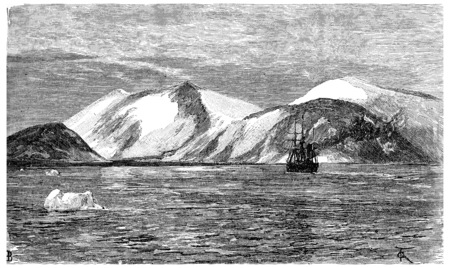 Cape York, vintage engraved illustration. Journal des Voyage, Travel Journal, (1880-81).の写真素材