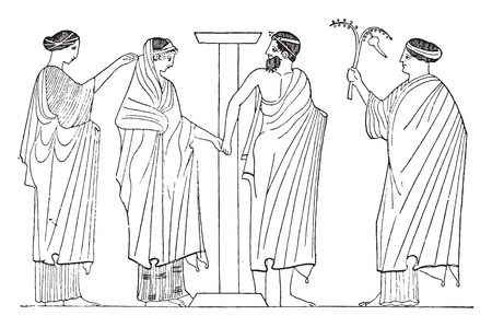 The ride, vintage engraved illustration.のイラスト素材