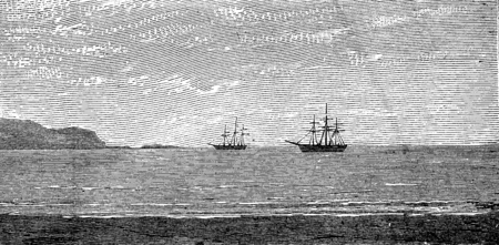 The harbor of Panama, vintage engraved illustration. Journal des Voyages, Travel Journal, (1879-80).の写真素材