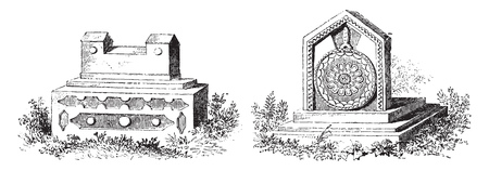 Tombs of Jews Karaites, Tomb bicorne, Modern tomb
のイラスト素材