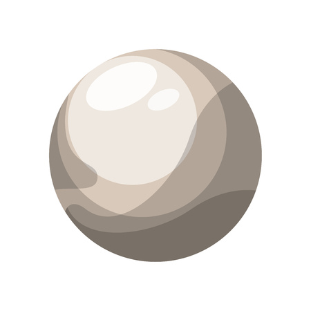 Pluto vector illustration on white backgroundのイラスト素材