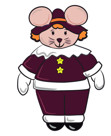 A wireless computer mouse in green and black color vector color drawing or illustrationのイラスト素材