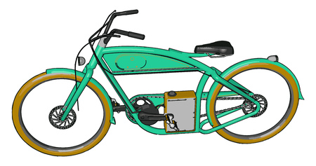 Biking also called cycling or bicycling is the use of bicycle for transport recreation exercise or sport also making a health in game or leisure vector color drawing or illustrationのイラスト素材
