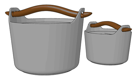 A type of plastic enclosure or receptacle for holding a product used for storage or packaging vector color drawing or illustrationのイラスト素材