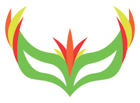 A colorful face mask vector or color illustrationのイラスト素材