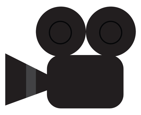 Vintage video camera vector or color illustrationのイラスト素材