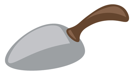 A hand-held putty tool vector or color illustrationのイラスト素材