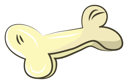 Big bone of animal vector or color illustrationのイラスト素材
