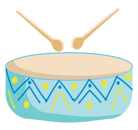 A musical drum instrument vector or color illustrationのイラスト素材