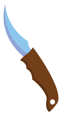 Clipart of a jackknife that is usually foldable and has a sharp blade very often used by sailors vector color drawing or illustrationのイラスト素材