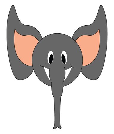 Cartoon elephant vector illustration のイラスト素材