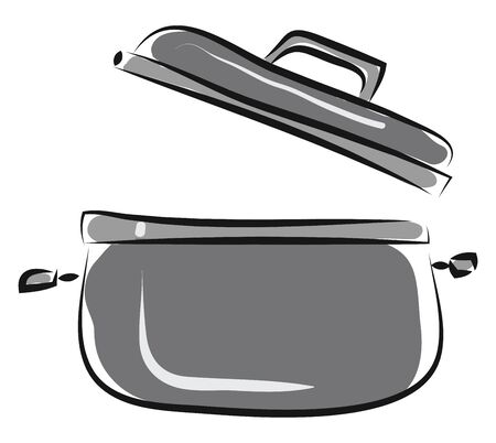 Open pan illustration vector on white background のイラスト素材