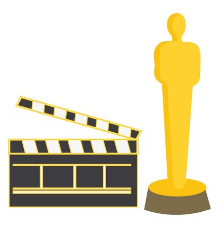 Oscar illustration vector on white backgroundのイラスト素材