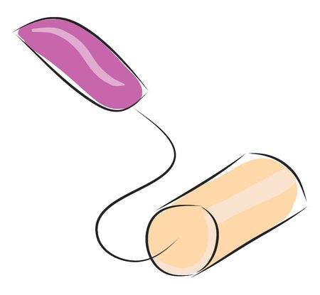 Paint roller illustration vector on white background のイラスト素材