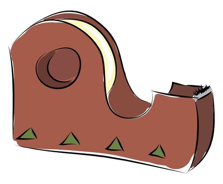 Scotch tape illustration vector on white backgroundのイラスト素材