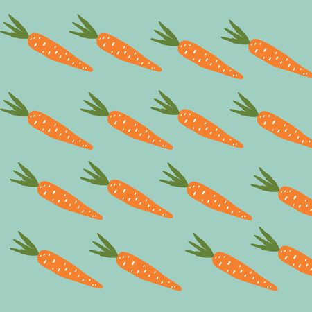 A beautiful background of carrot pattern in a mild design vector color drawing or illustration