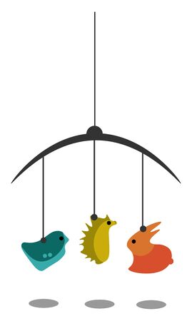 A cute toy for babies which is colorful vector color drawing or illustrationのイラスト素材