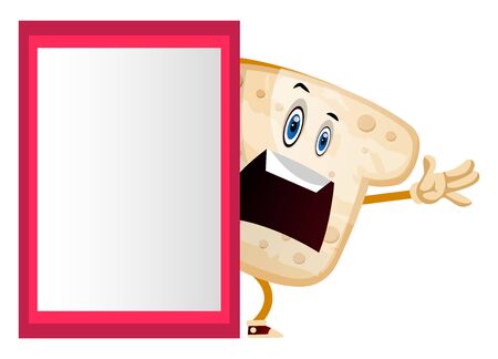 Board Bread illustration vector on white backgroundのイラスト素材