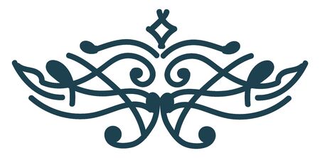 Free style natural ornament design, illustration, vector on white background.のイラスト素材