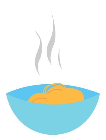 Spaghetti hand drawn design, illustration, vector on white background.のイラスト素材