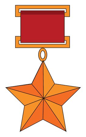 Soviet union star, illustration, vector on white background.のイラスト素材