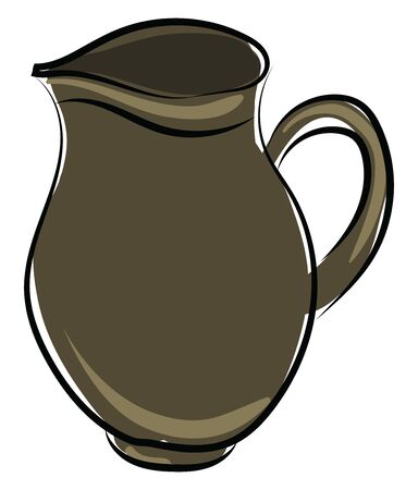 Jug, illustration, vector on white background.のイラスト素材