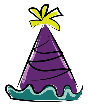 Holiday hat, illustration, vector on white background.のイラスト素材