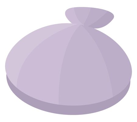 Purple shell, illustration, vector on white background.のイラスト素材