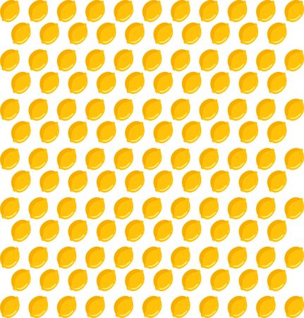 Lemon wallpaper, illustration, vector on white background.のイラスト素材