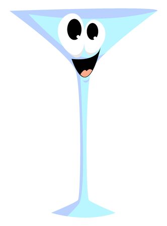 Drunk glass, illustration, vector on white background.のイラスト素材