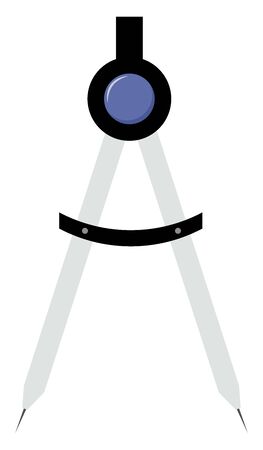 Calipers, illustration, vector on white background.のイラスト素材
