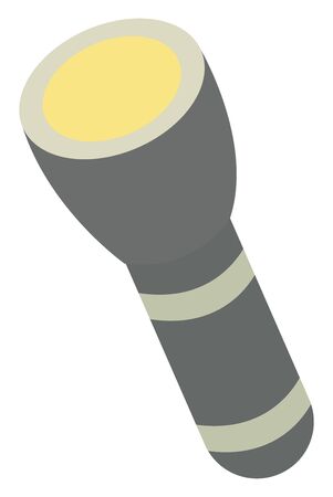 Flashlight, illustration, vector on white background.のイラスト素材