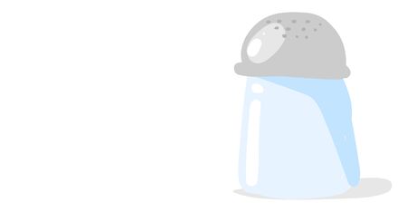 Salt shaker, illustration, vector on white background.のイラスト素材