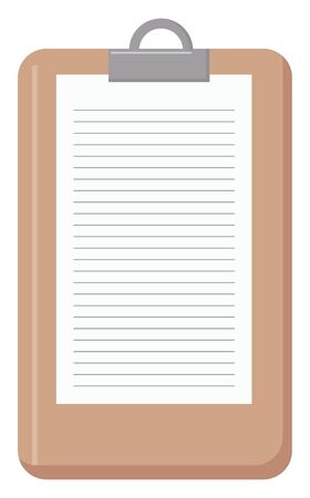 Notebook, illustration, vector on white background.のイラスト素材