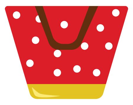 Beach bag, illustration, vector on white background.のイラスト素材