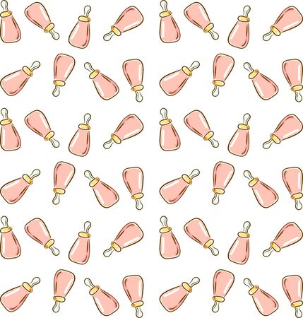 Baby bottle, illustration, vector on white background.のイラスト素材