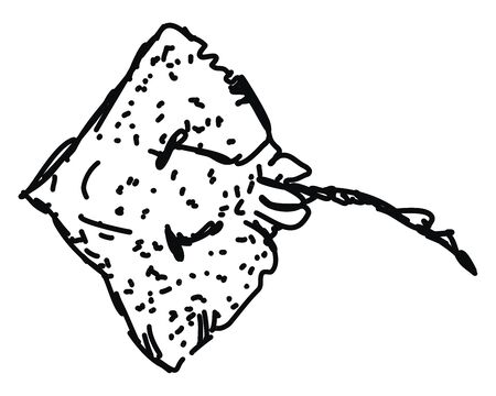 Fish, illustration, vector on white background.のイラスト素材