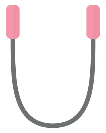 Jump rope, illustration, vector on white background.のイラスト素材