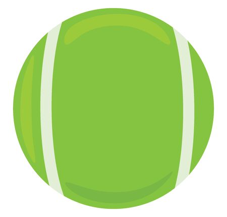 Tennis ball, illustration, vector on white background.のイラスト素材