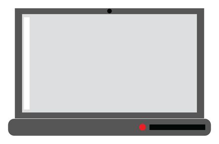 Notebook, illustration, vector on white background.のイラスト素材