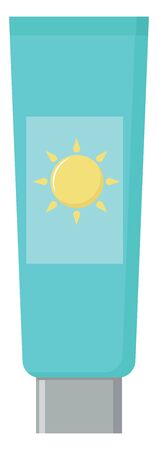 Sun protection, illustration, vector on white background.のイラスト素材
